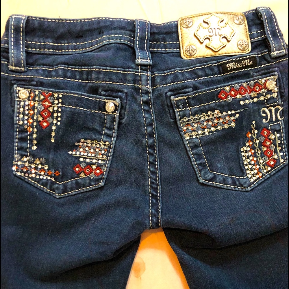Miss Me girls skinny jeans size 10!